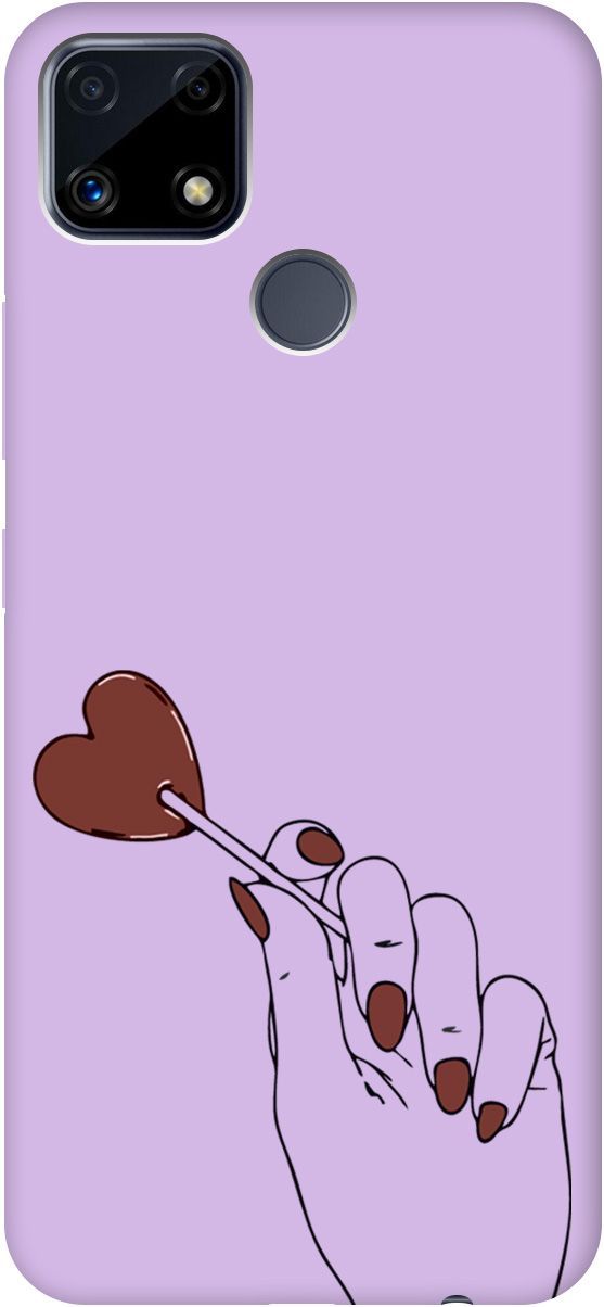 

Чехол на Realme C25 "Heartbreaker" сиреневый, Фиолетовый;красный, 3838