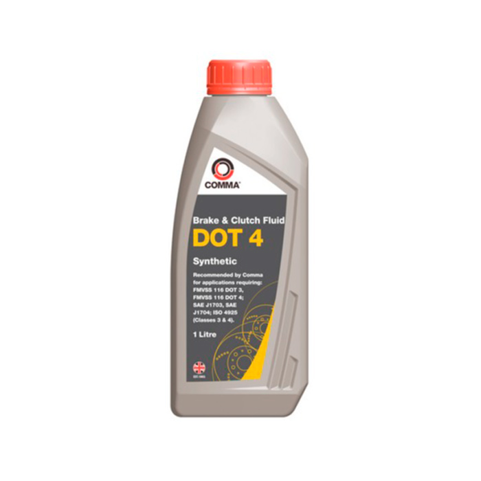 Тормозная жидкость Comma DOT 4 BRAKE FLUID BF41L, 1 л