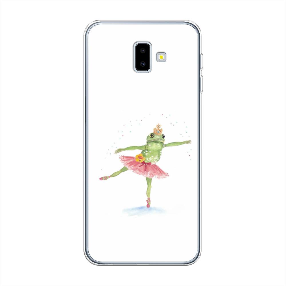 

Чехол на Samsung Galaxy J6 Plus 2018 "Лягушка-балерина", Зеленый, 26950-4
