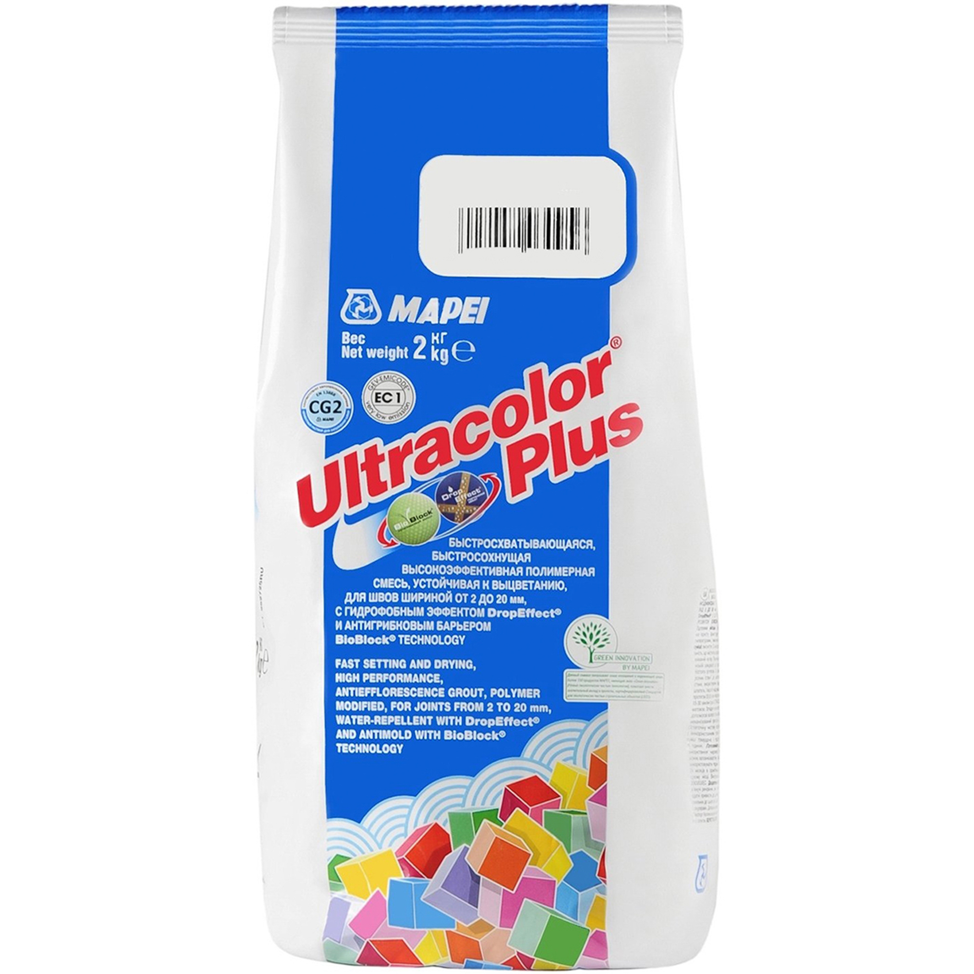 фото Затирка mapei ultracolor plus № 180 мята 2 кг