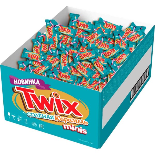 фото Батончики twix minis соленая карамель 7 кг