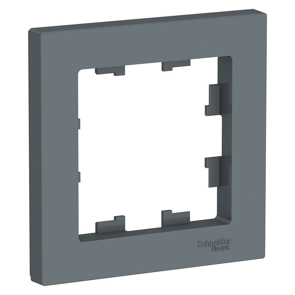 

Рамка 1-пост. грифель ATLAS DESIGNРамка электоустановчная / Одноместная рамка для розето, Серый