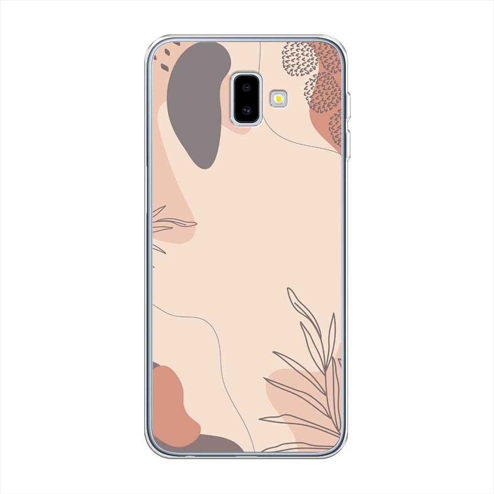 

Чехол на Samsung Galaxy J6 Plus 2018 "Нюдовые тона", Коричневый;серый, 26950-4