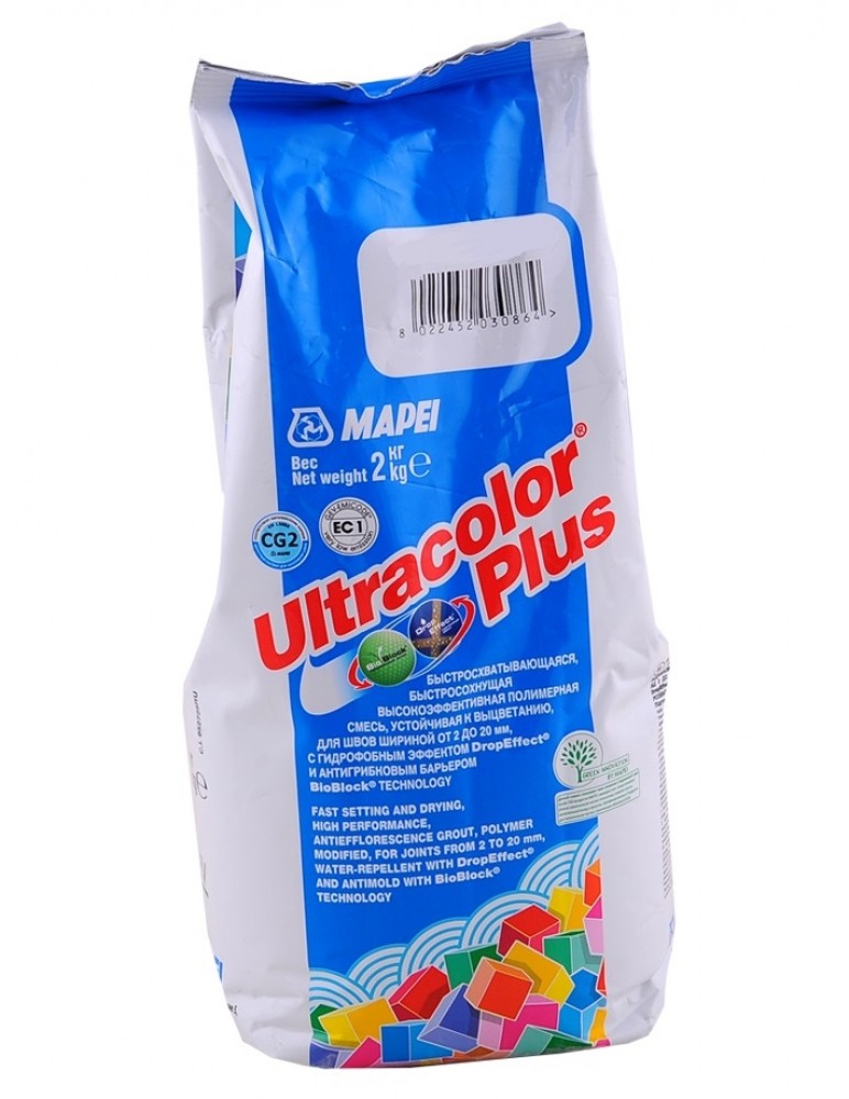 Затирка Mapei Ultracolor Plus № 145 охра 2 кг
