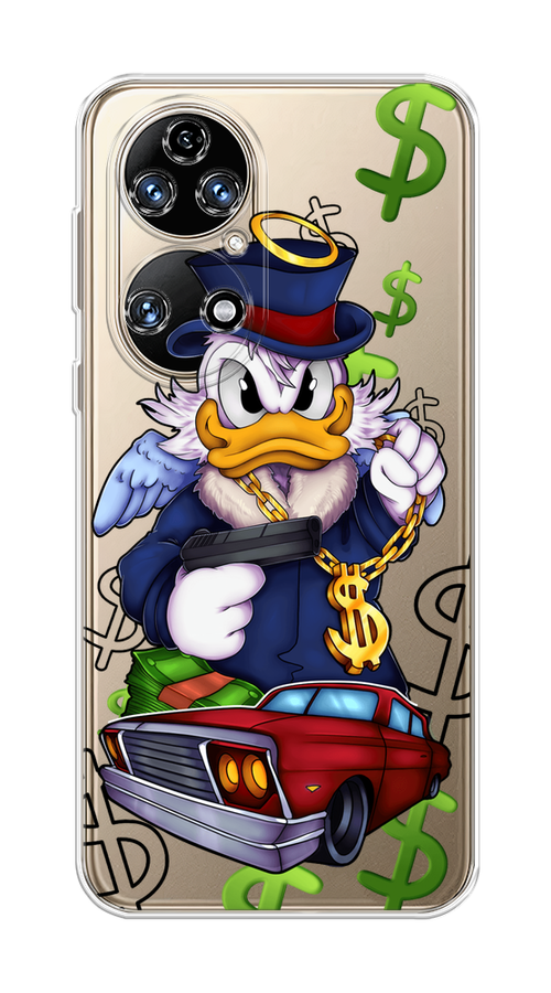 

Чехол на Huawei P50 "Scrooge McDuck with a Gold Chain", Красный;синий;белый, 6104950-6