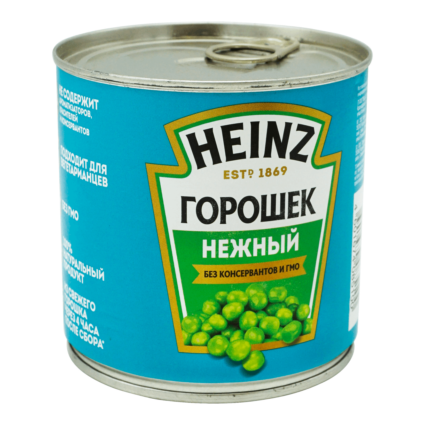 

Горошек Heinz зеленый нежный стерилизованный 400 г