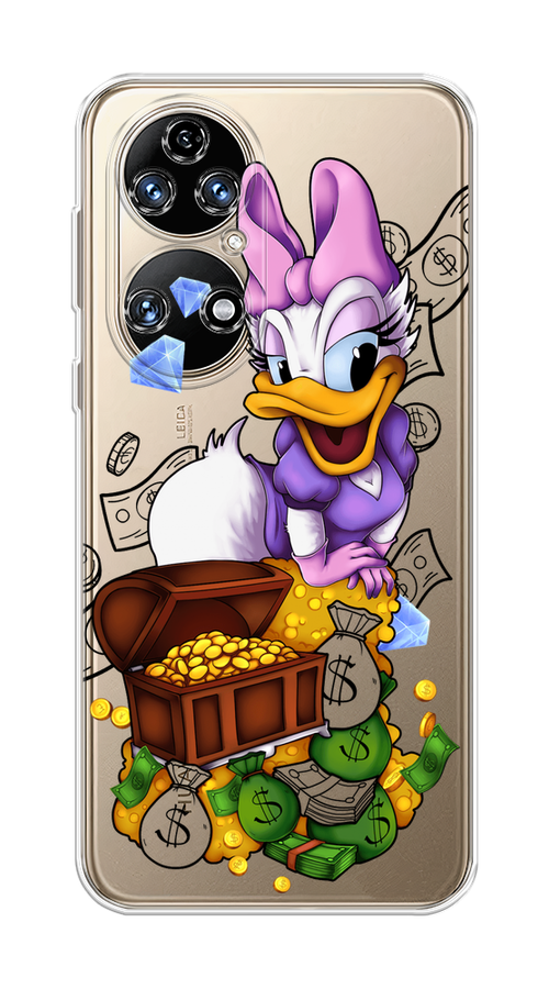 

Чехол на Huawei P50 "Rich Daisy Duck", Коричневый;белый;фиолетовый, 6104950-6