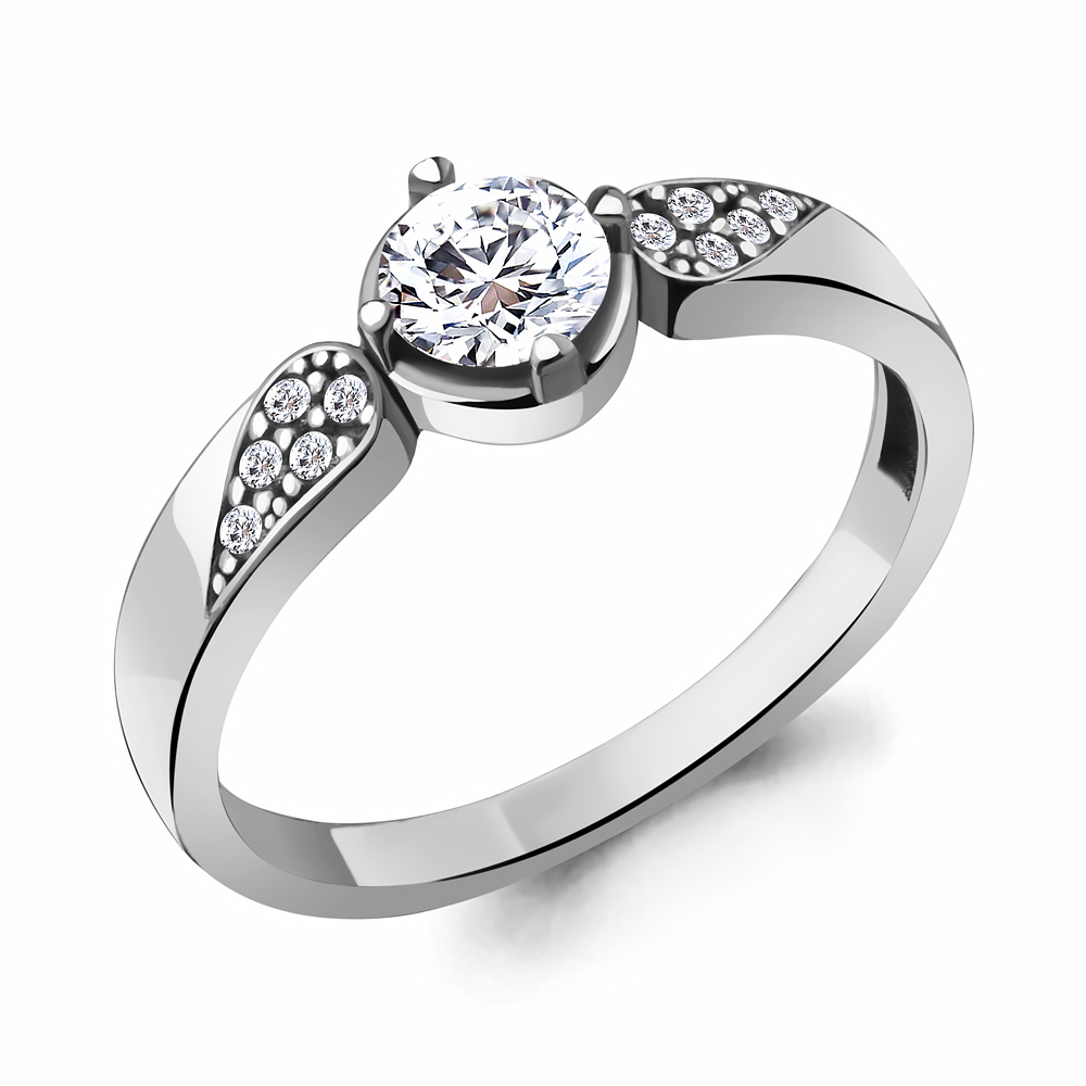 

Кольцо из серебра с фианитом Aquamarine Aquamarine 68931А_925_р р. 19, 68931А_925_р