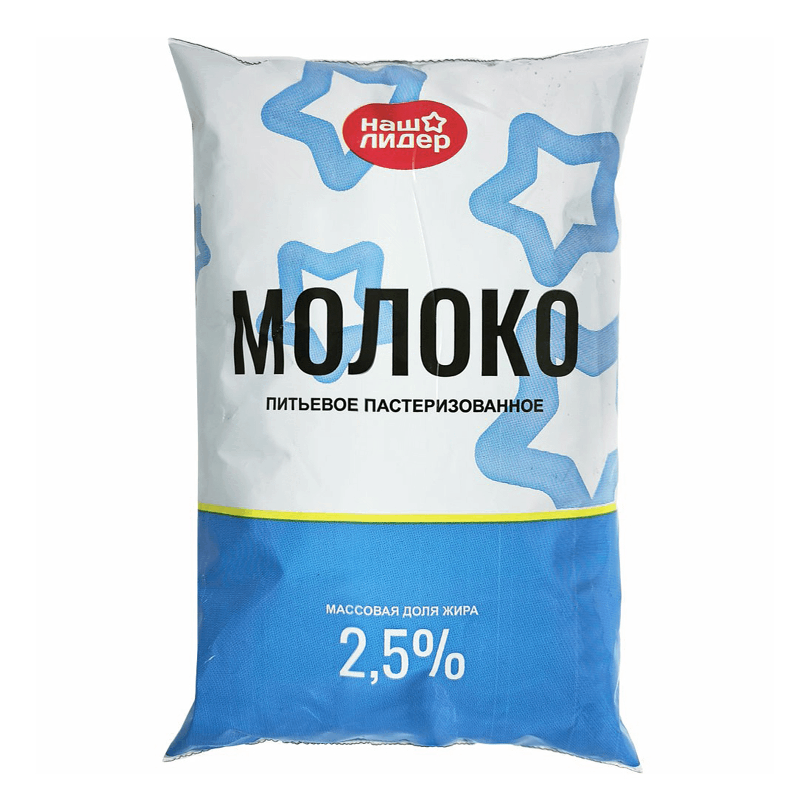 

Молоко 2,5% пастеризованное 800 мл Наш Лидер