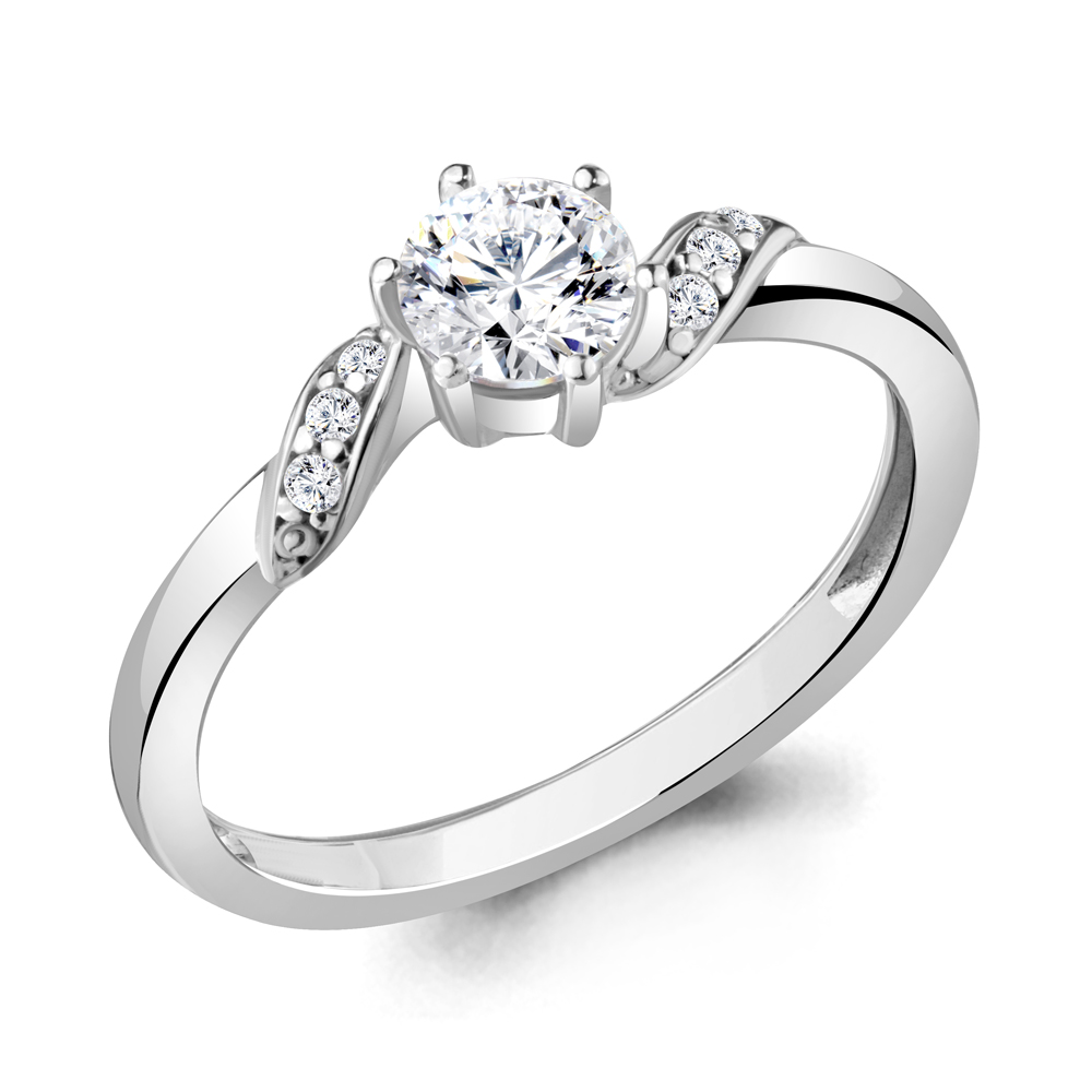 

Кольцо из серебра с фианитом Aquamarine Aquamarine 68927А_925_р р. 18, 68927А_925_р