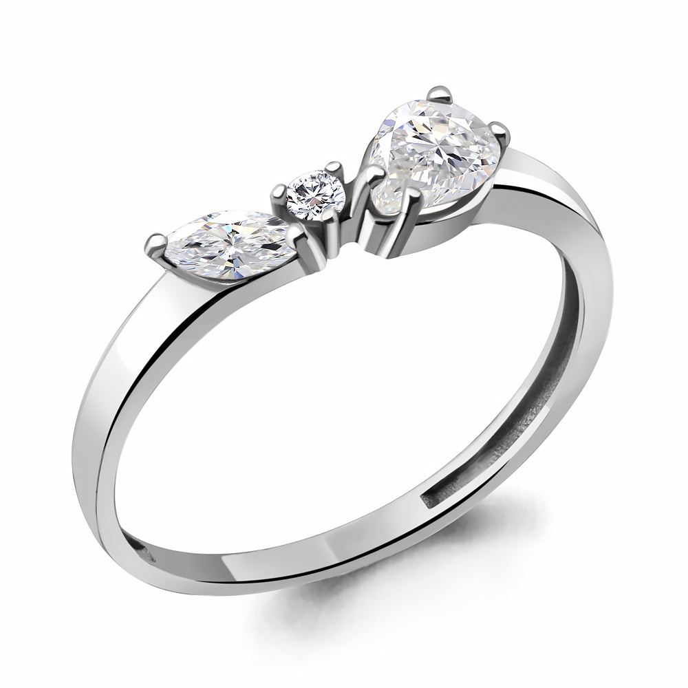 

Кольцо из серебра с фианитом Aquamarine Aquamarine 68923А_925_р р. 16, 68923А_925_р