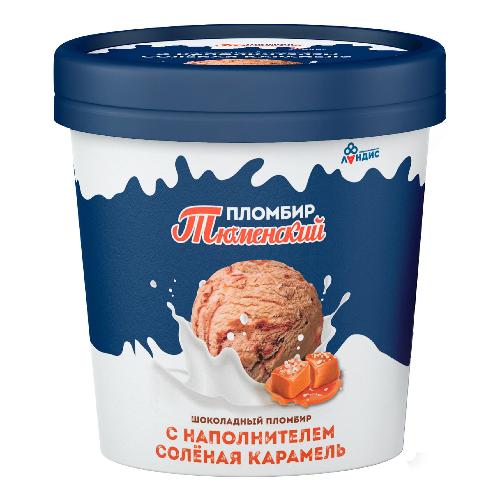 

Мороженое пломбир Тюменский пломбир шоколадное с соленой карамелью БЗМЖ 280 г