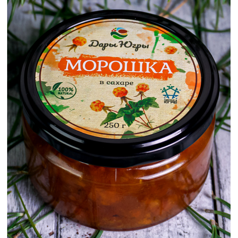 

Морошка Дары Югры протёртая с сахаром, 2 шт по 250 г
