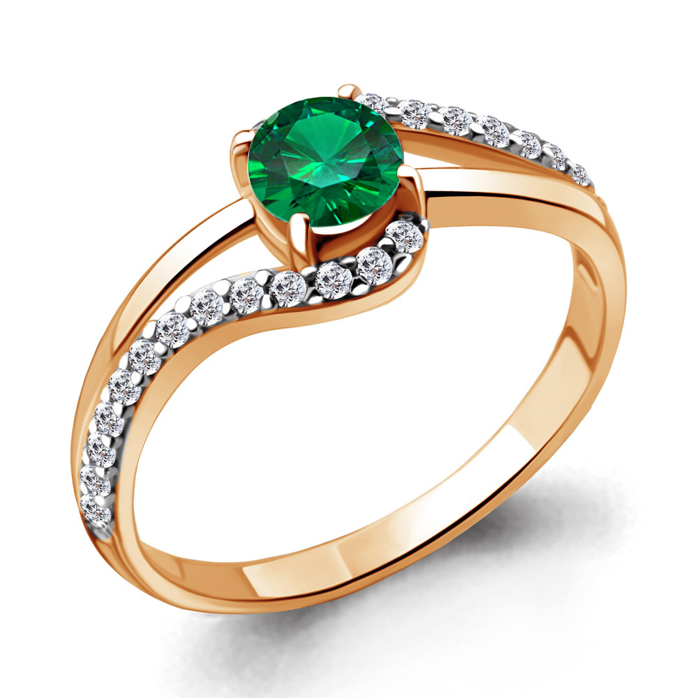 

Кольцо из серебра с фианитом Aquamarine Aquamarine 68920АГ_925_з р. 19, 68920АГ_925_з