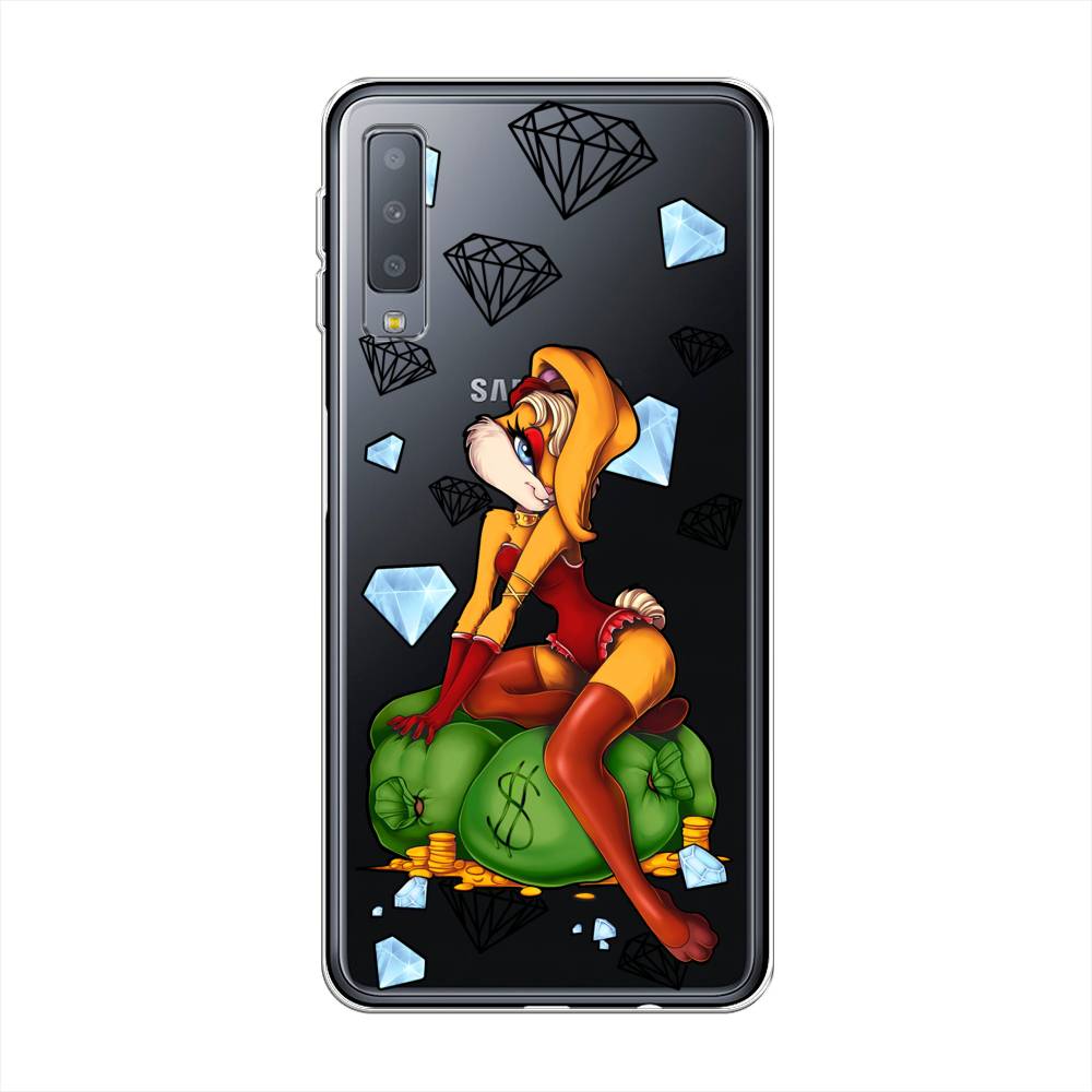 

Чехол на Samsung Galaxy A7 2018 "Лола Банни с бриллиантами", Красный;оранжевый;зеленый, 26750-6