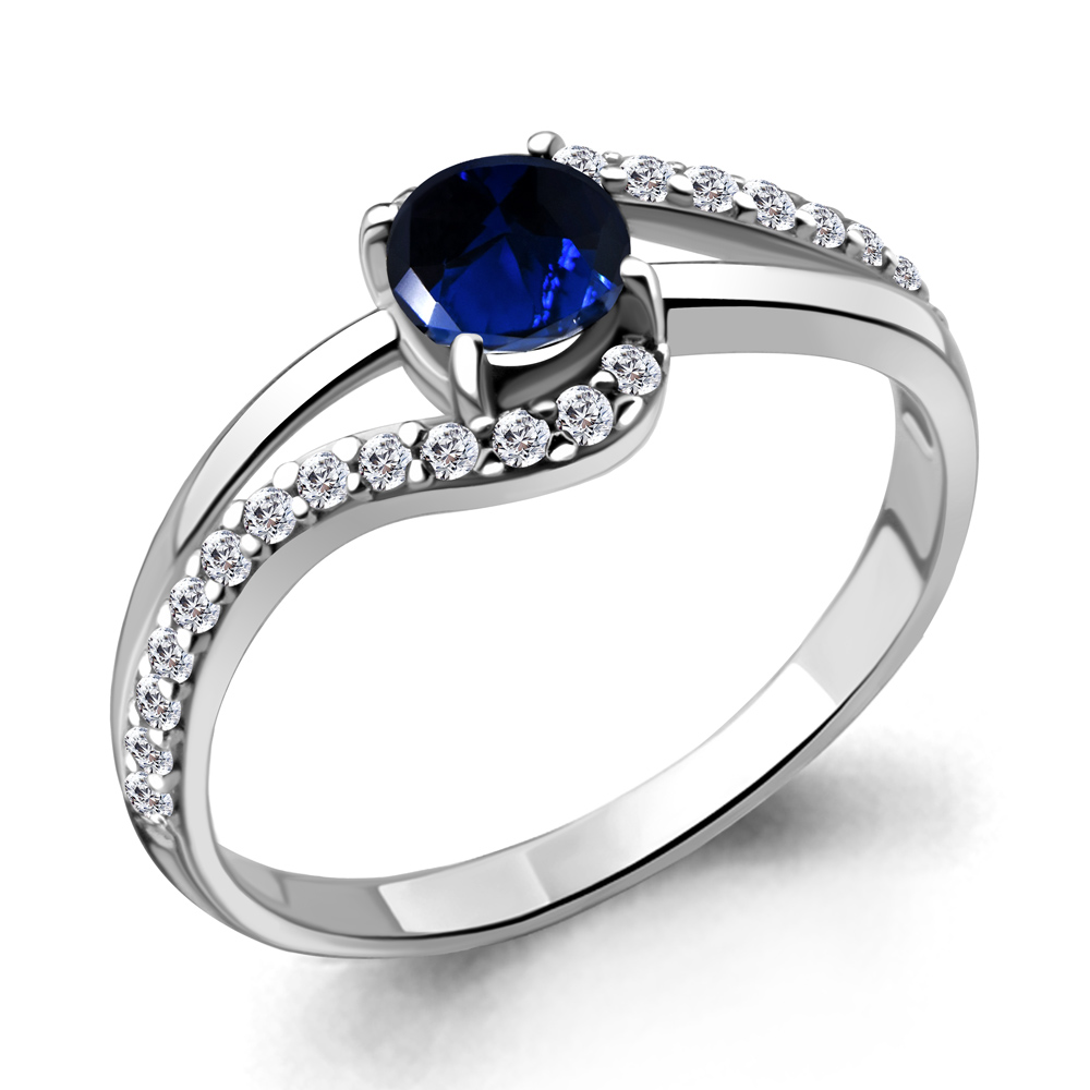 

Кольцо из серебра с фианитом Aquamarine Aquamarine 68920АБ_925_р р. 20, 68920АБ_925_р