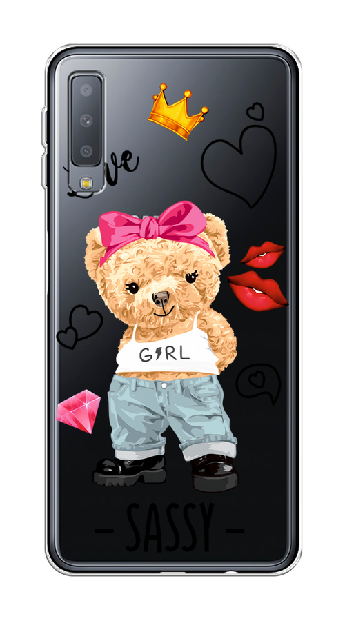 

Чехол на Samsung Galaxy A7 2018 "Sugar Mommy", Голубой;белый;розовый, 26750-6