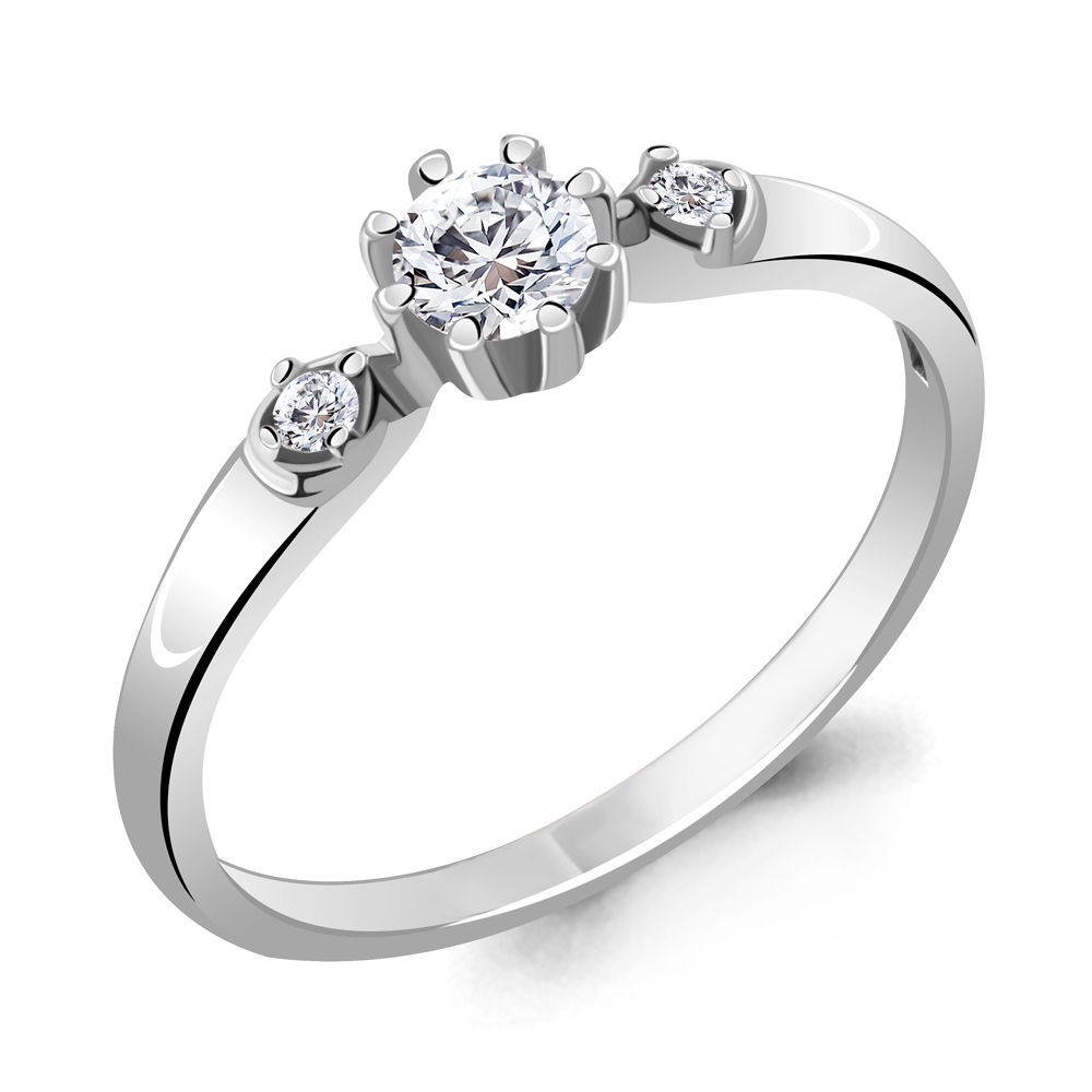 

Кольцо из серебра с фианитом Aquamarine Aquamarine 68918А_925_р р. 15, 68918А_925_р
