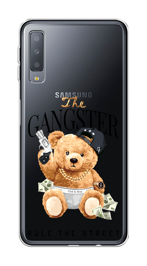 

Чехол на Samsung Galaxy A7 2018 "The Gangster", Бежевый;серый;черный, 26750-6