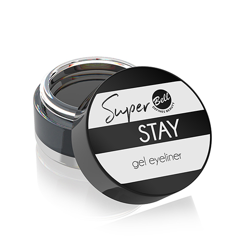 фото Подводка для глаз bell super stay gel eyeliner тон 01 черная гелевая