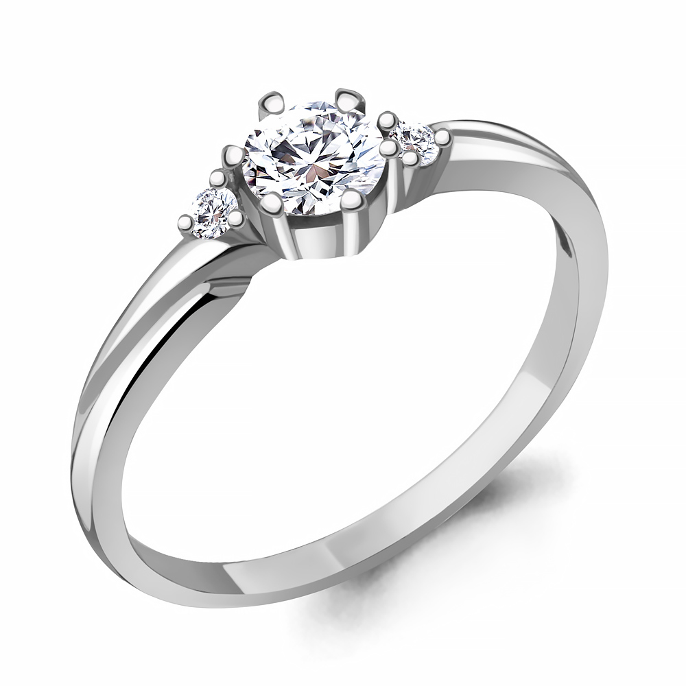 

Кольцо из серебра с фианитом Aquamarine Aquamarine 68917А_925_р р. 15, 68917А_925_р