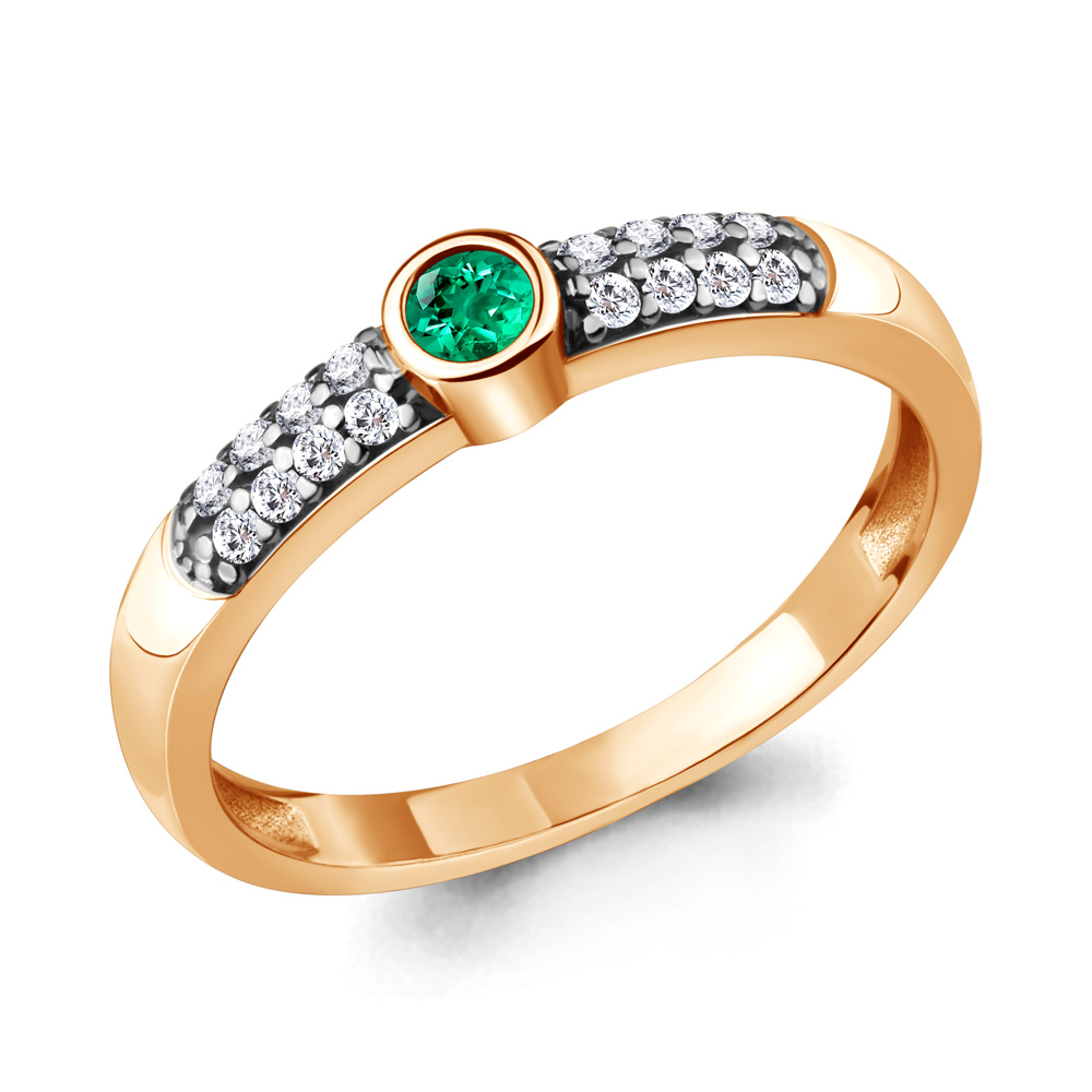 

Кольцо из серебра с фианитом Aquamarine Aquamarine 68911АГ_925_з р, 68911АГ_925_з