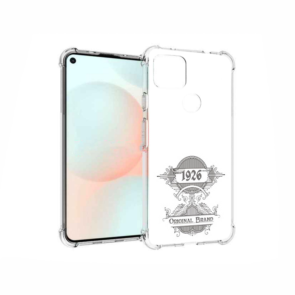 

Чехол MyPads Tocco для Google Pixel 5A логотип черно белый, Прозрачный, Tocco