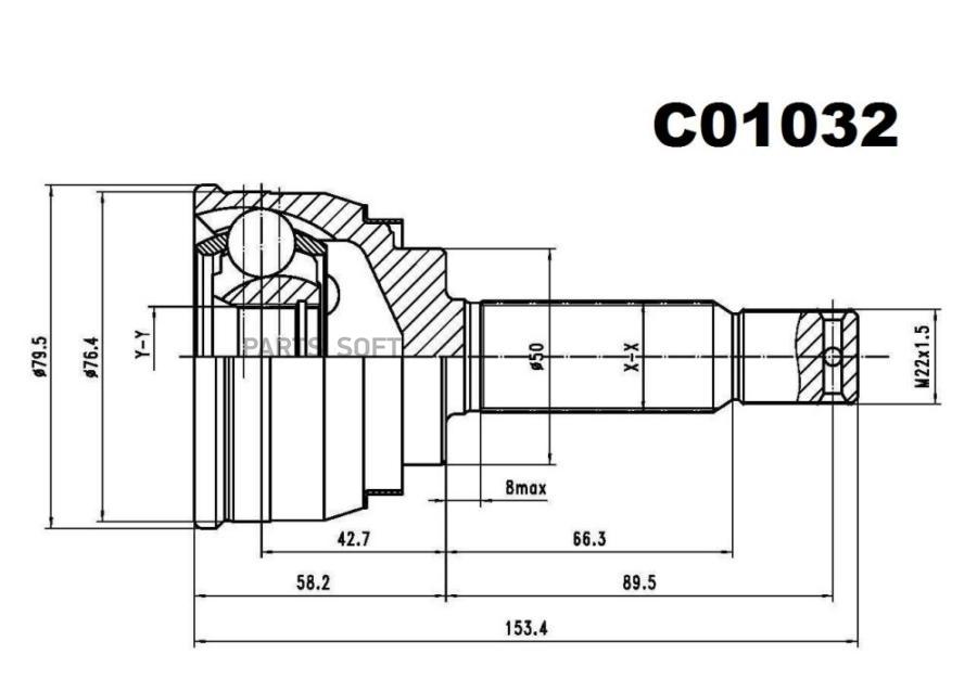 SANGSIN BRAKE ШРУС внешний передний SANGSIN BRAKE C01032