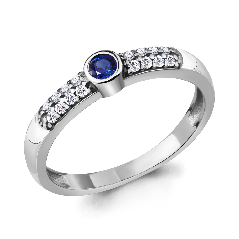 

Кольцо из серебра с фианитом Aquamarine Aquamarine 68911АБ_925_р р, 68911АБ_925_р