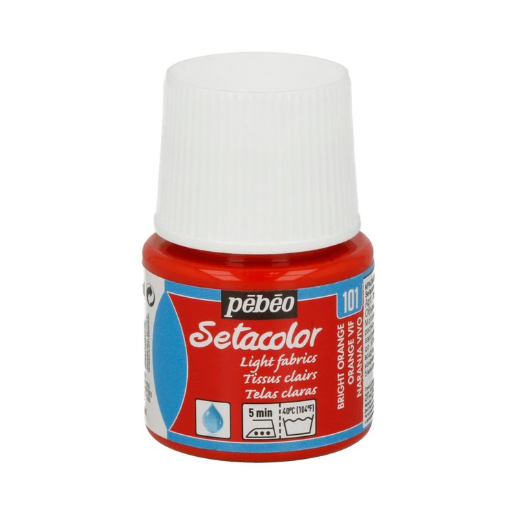 

Краска для светлых тканей Pebeo Setacolor, цвет ярко-оранжевый, 45 мл