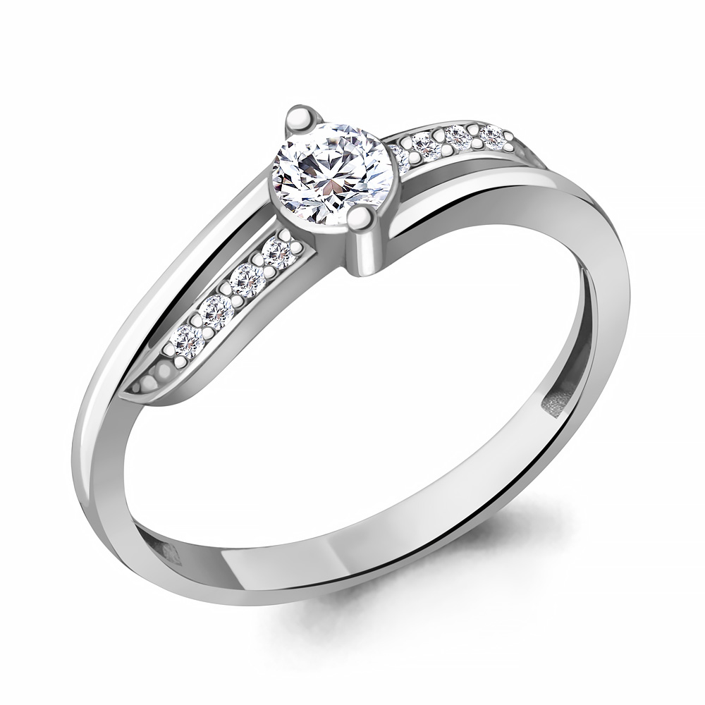 

Кольцо из серебра с фианитом Aquamarine Aquamarine 68909А_925_р р. 15, 68909А_925_р