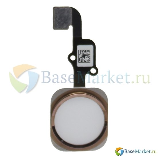 Шлейф BaseMarket для Apple iPhone 6S Plus на кнопку HOME в сборе (золотой)