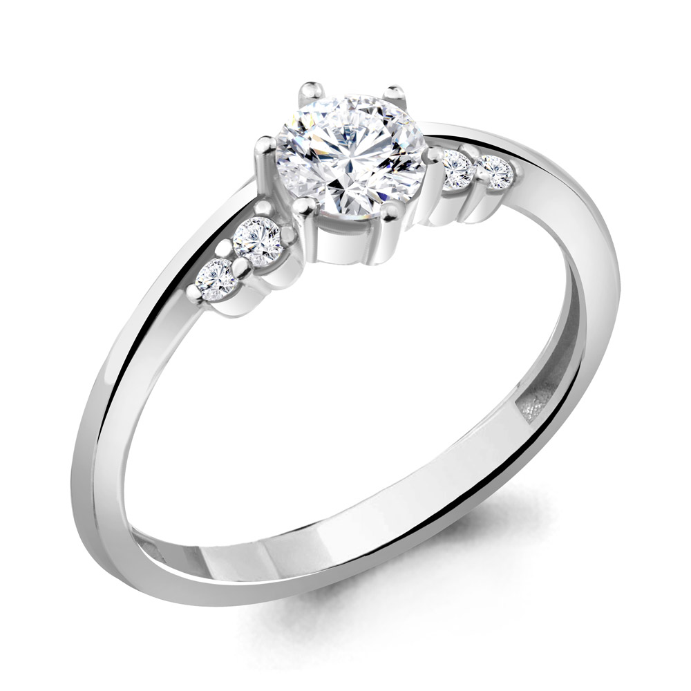 

Кольцо из серебра с фианитом Aquamarine Aquamarine 68908А_925_р р. 17, 68908А_925_р