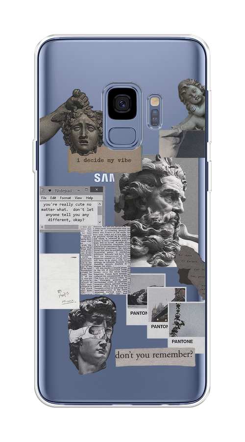 

Чехол на Samsung Galaxy S9 "Коллаж греческие скульптуры", Бежевый;серый, 25750-1