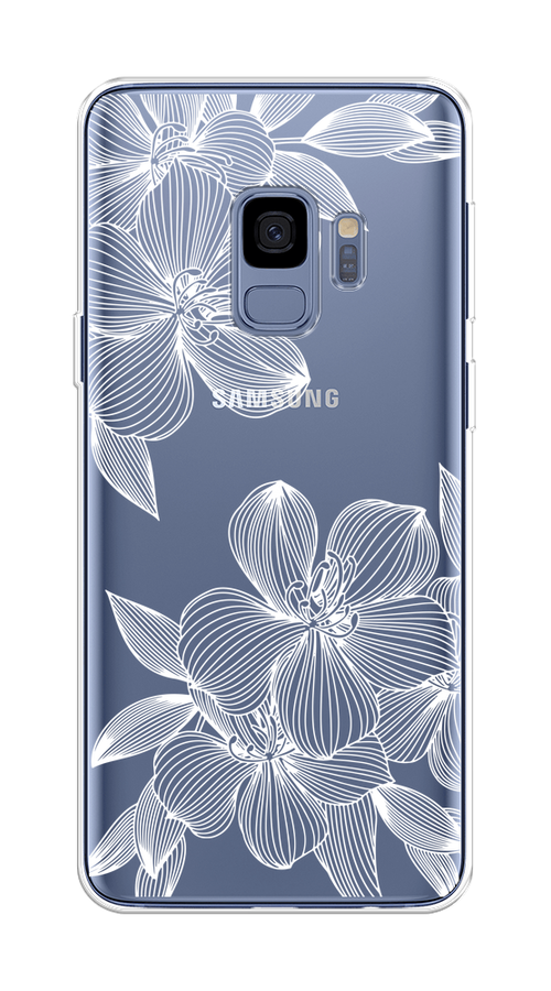 

Чехол на Samsung Galaxy S9 "Крокус", Белый;прозрачный, 25750-1