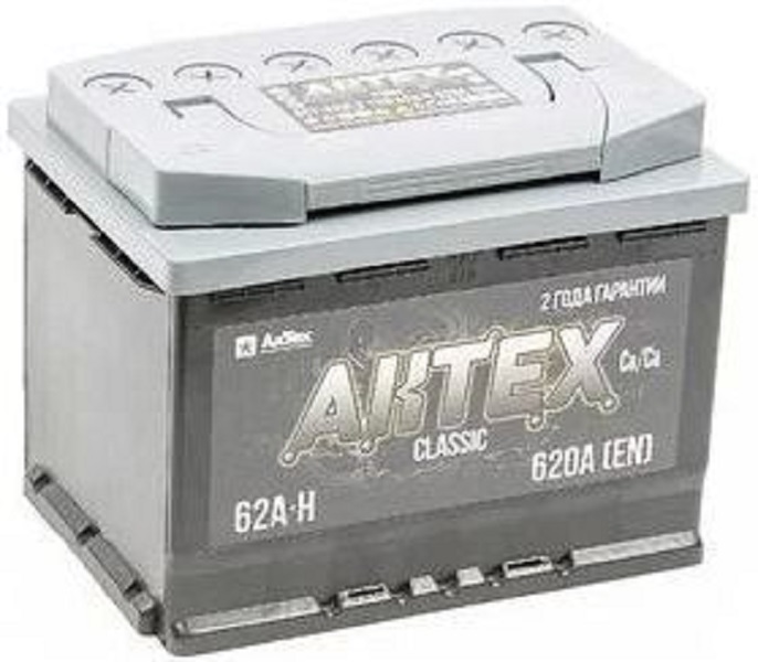 AKTEX АТEFB 62-3-R-Н АКБ  62 А/ч о.п. Актех EFB ток 610 242 х 175 х 175 низкий