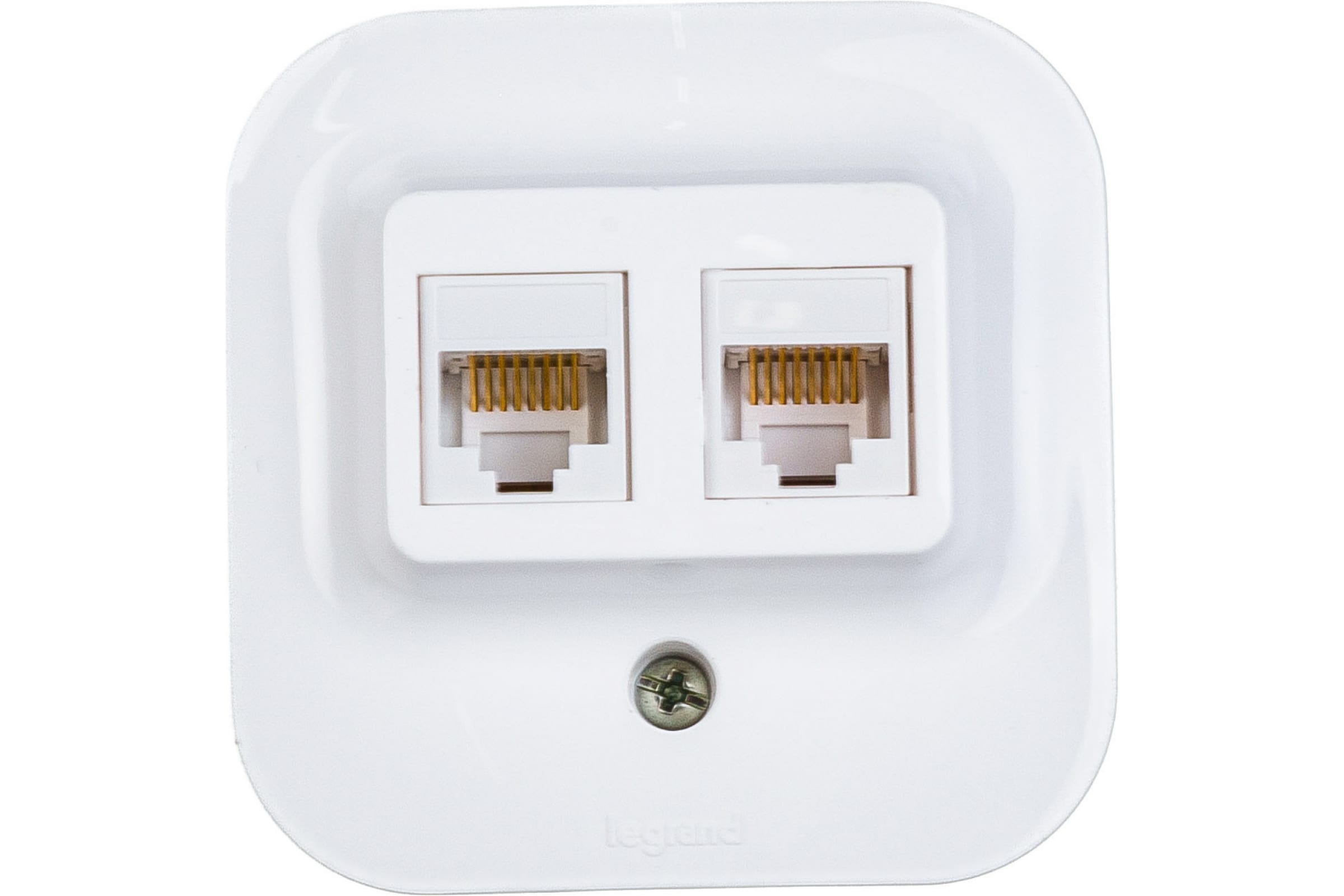 

Розетка компьютерная, 2xRJ45 кат,5e, , белый EPJ Levit белый / белый