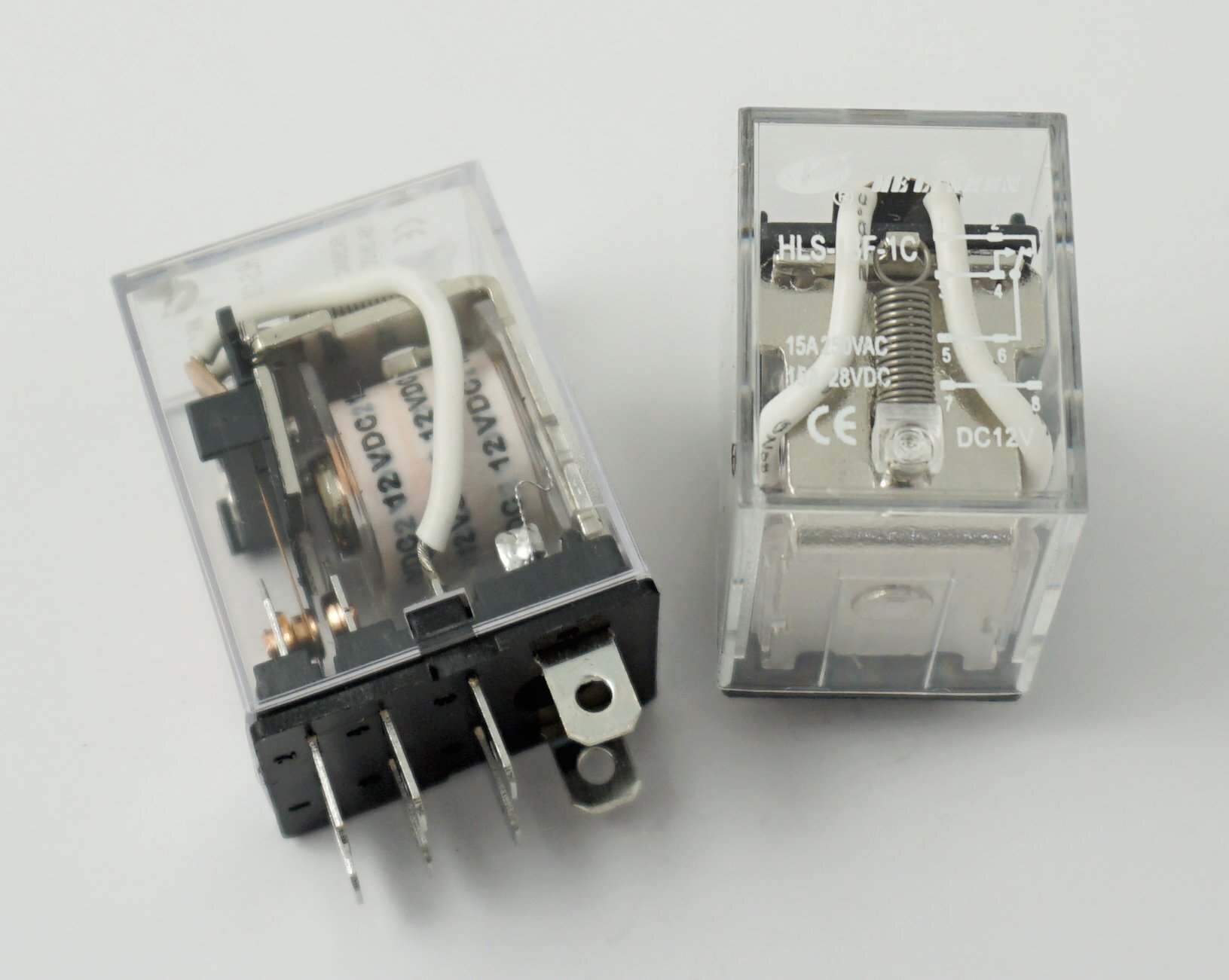 

2 шт Реле 12V HLS-13F-1C ток-15A, Реле 12V HLS-13F-1C ток-15A