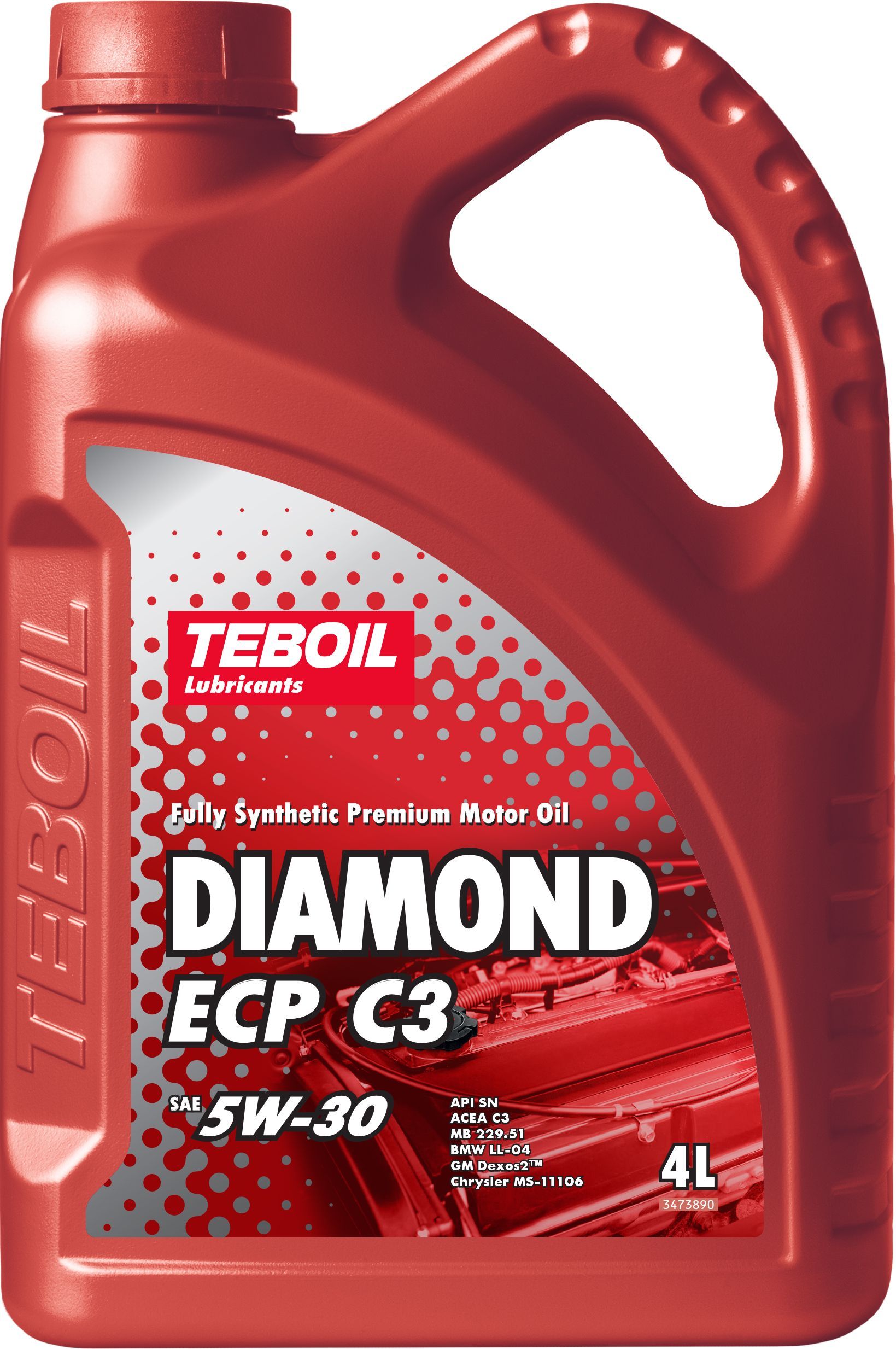 

Масло моторное синтетическое TEBOIL DIAMOND ECP C3 5W30 4 литра