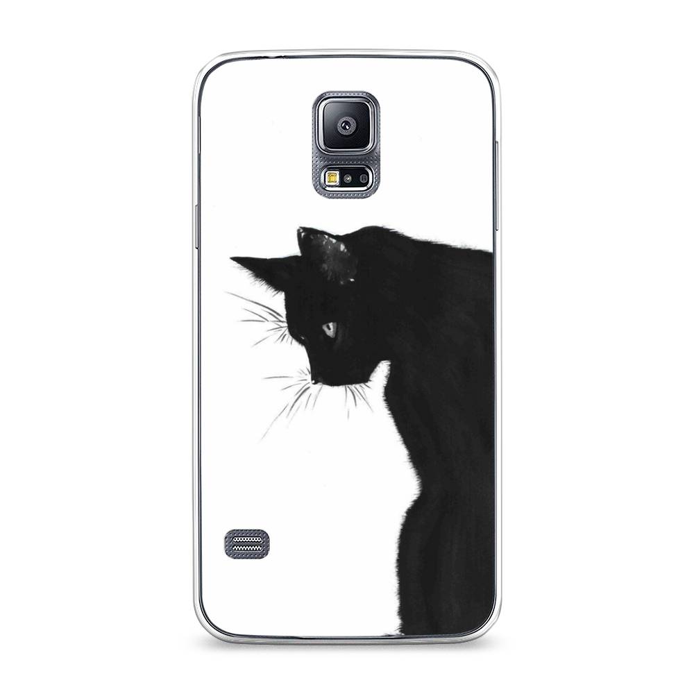 

Чехол Awog на Samsung Galaxy S5 "Black cat", Черный;белый, 24150-1