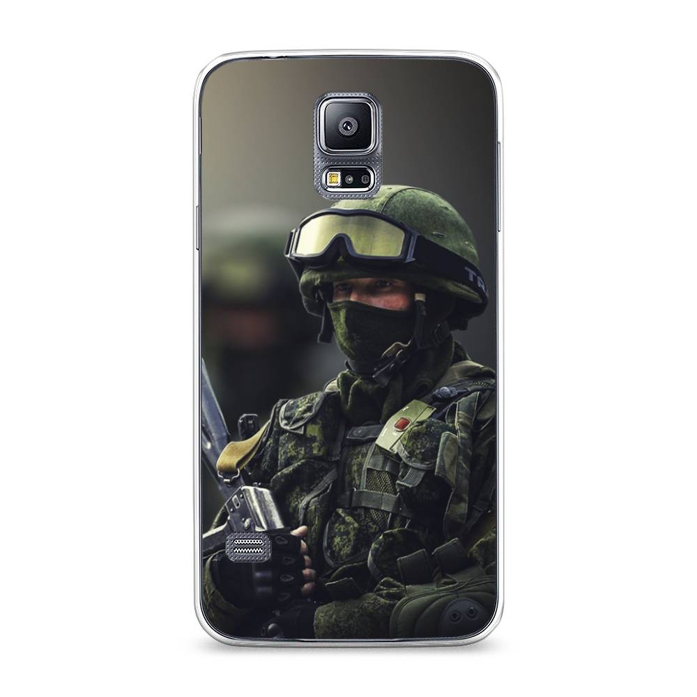 

Чехол Awog на Samsung Galaxy S5 "Солдат", Зеленый;серый, 24150-5