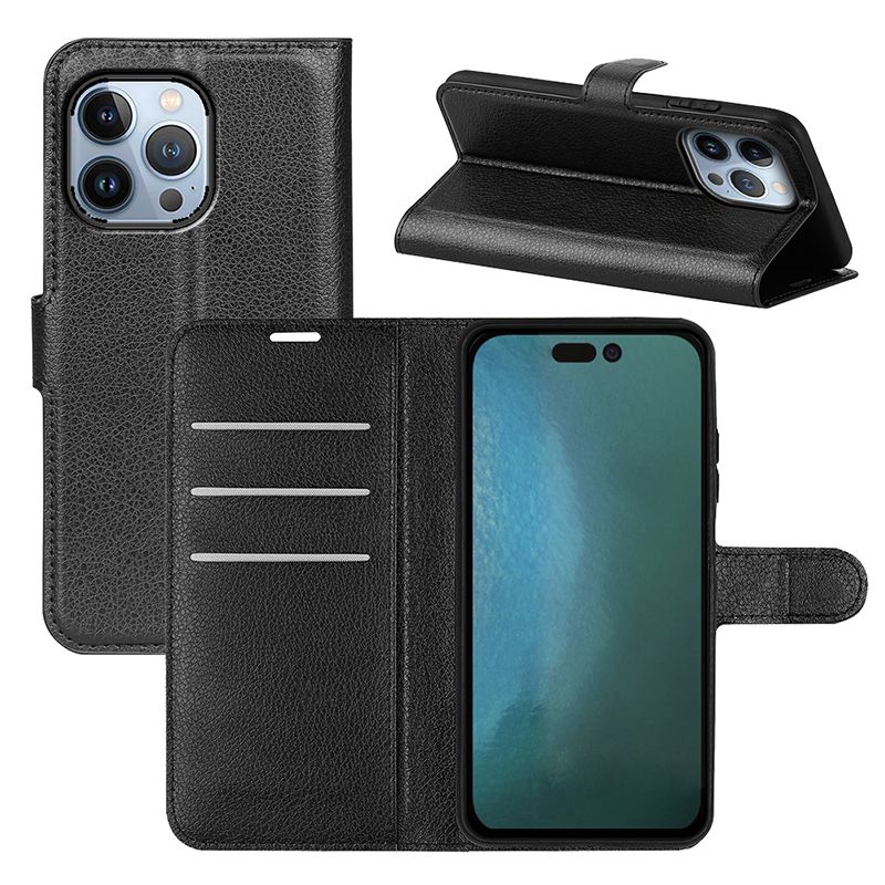 

Чехол-книжка PRESTIGE с функцией подставки для iPhone 14 Pro (черный)