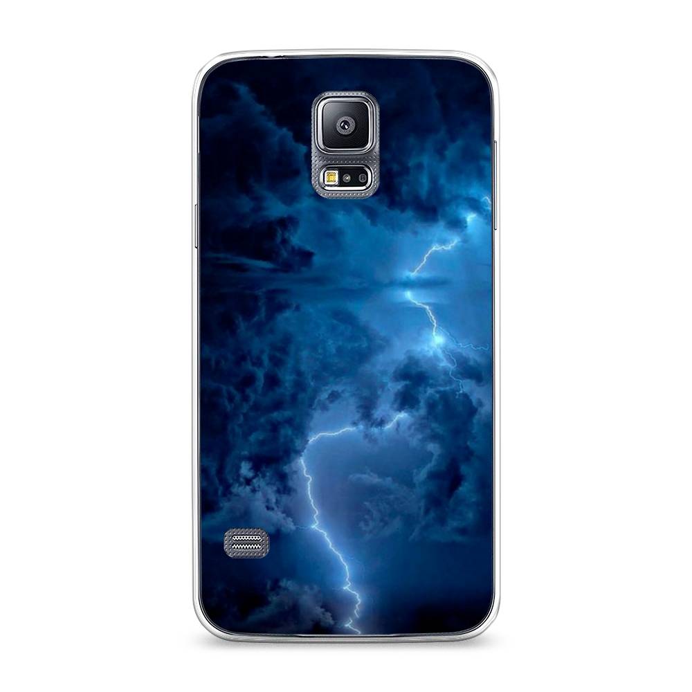 

Чехол Awog на Samsung Galaxy S5 "Молния", Синий, 24150-4