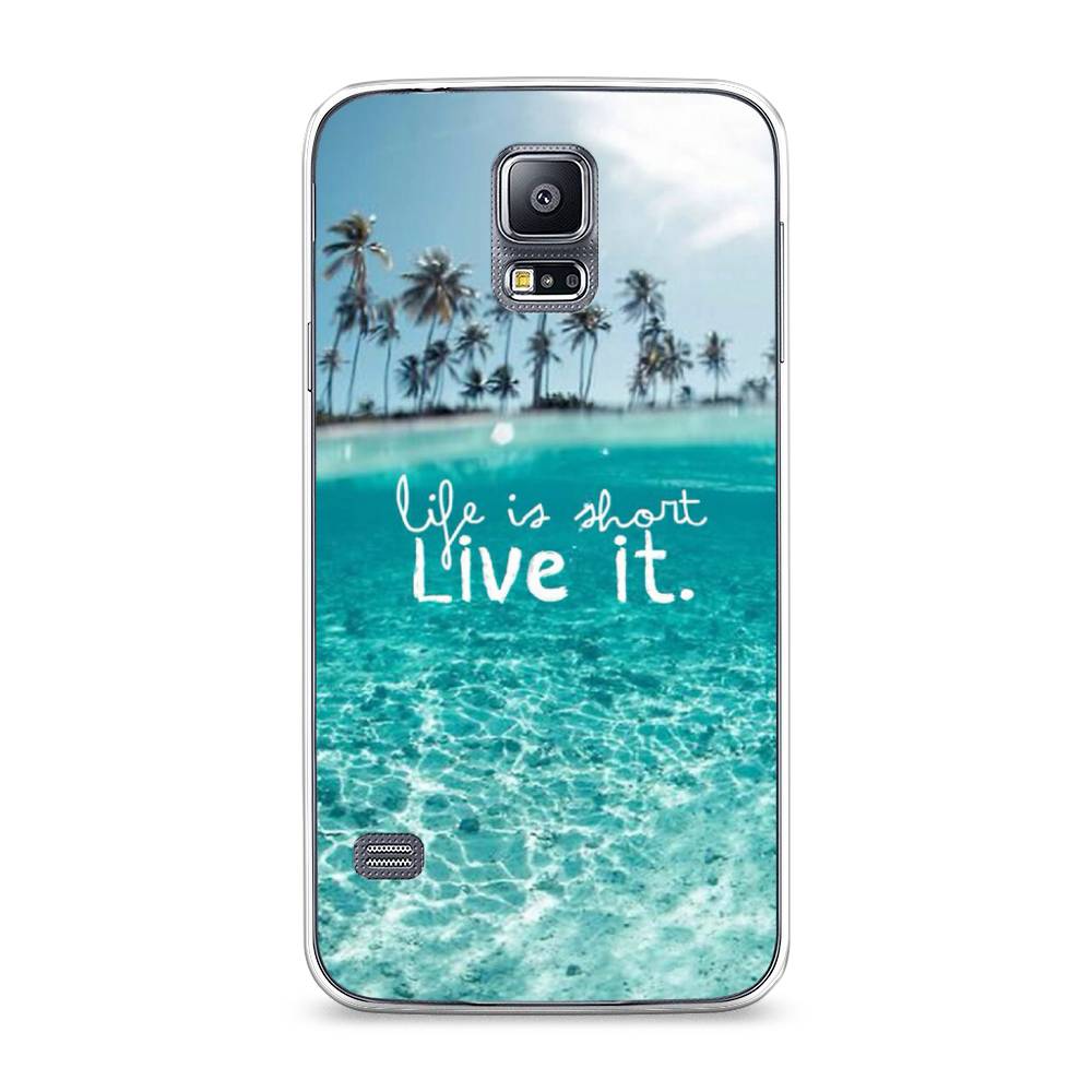 

Чехол Awog на Samsung Galaxy S5 "Live it", Розовый, 24150-7