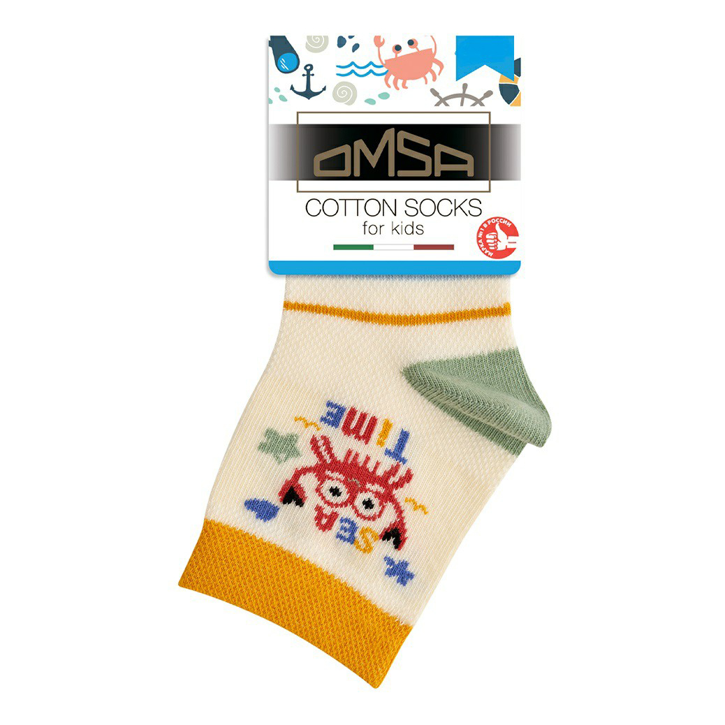 

Носки для мальчиков Omsa Kids Avorio хлопок кеттельный шов р 27-30, Разноцветный