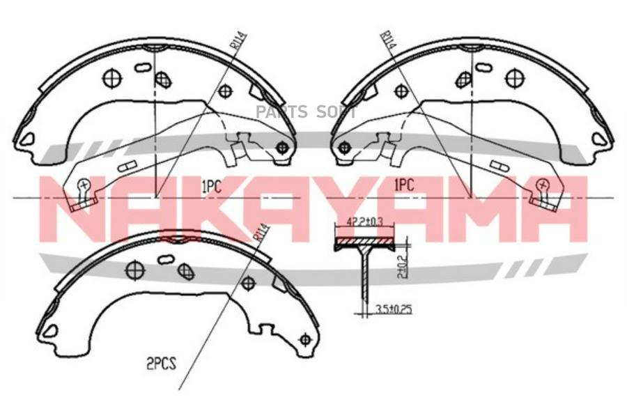 

Колодки Тормозные Барабанные Задние Ford Focus Ii