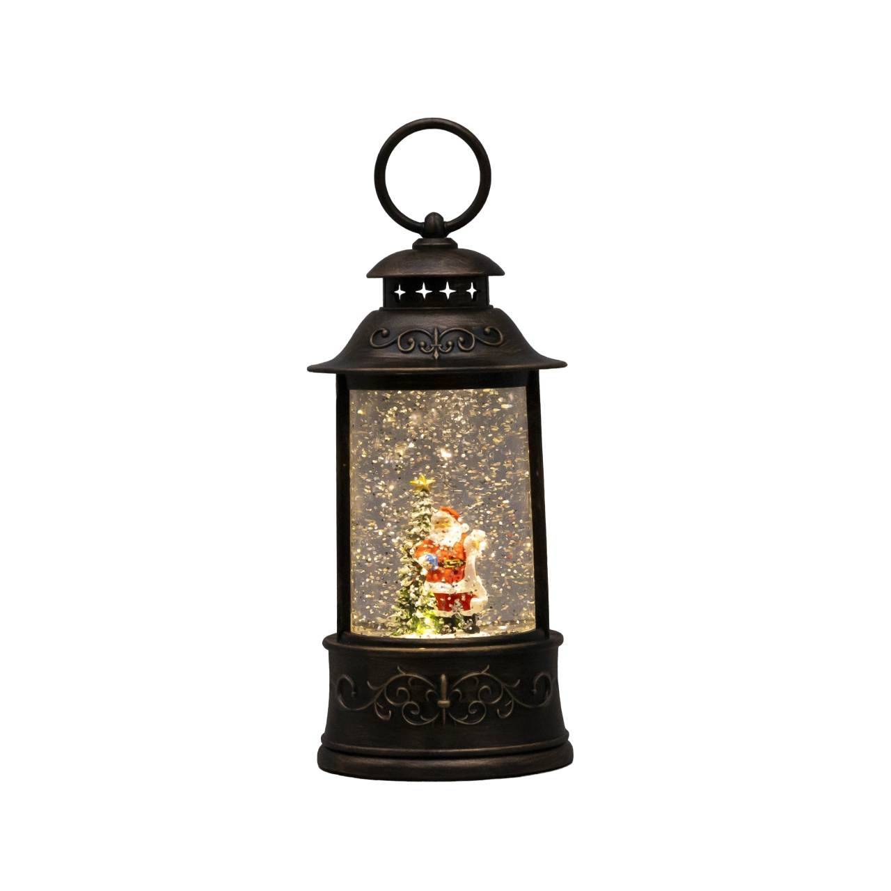 

Световая фигура Luazon Lighting Фонарь с дедом морозом белый теплый, Фонарь с дедом морозом