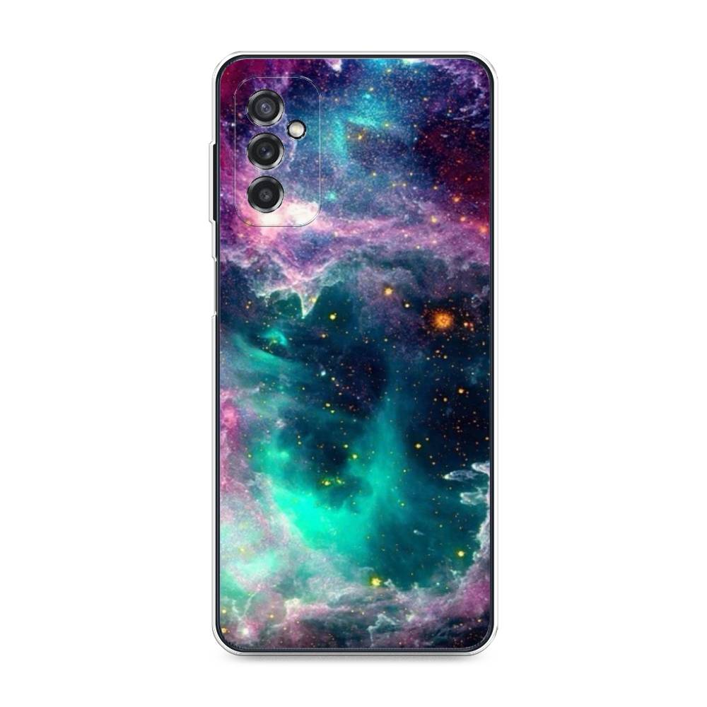 

Чехол на Samsung Galaxy M52 "Звездные облака", Розовый;бежевый, 2104350-2