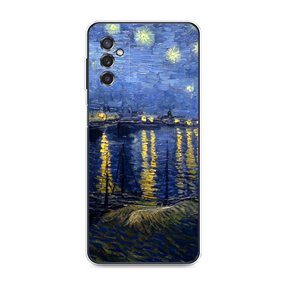 

Чехол на Samsung Galaxy M52 "Звездная ночь над Роной", Синий;желтый, 2104350-4