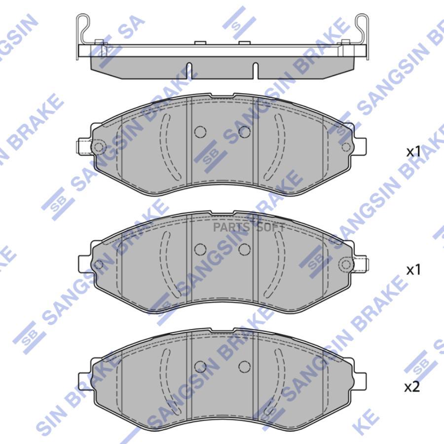 

Колодки тормозные CHEVROLET LACETTI 05 перед 1шт